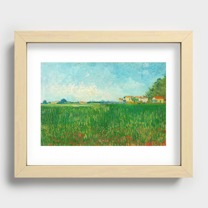 Field with Poppies, 1888 by Vincent van Gogh Recessed Framed Print
