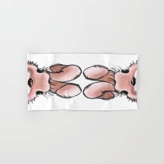 Pink rabbit Hand & Bath Towel