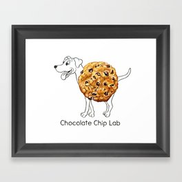 Dog Treats - Chocolate Chip Lab Framed Art Print