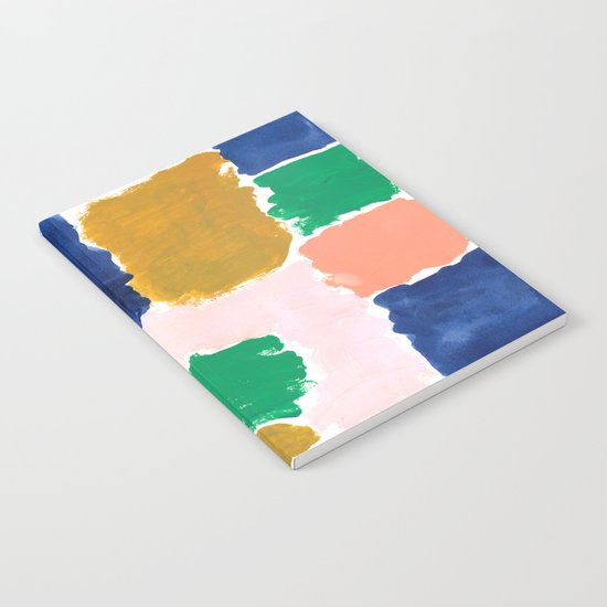 Shel - abstract painting boho modern bright minimal color palette gender neutral dorm college decor Notebook