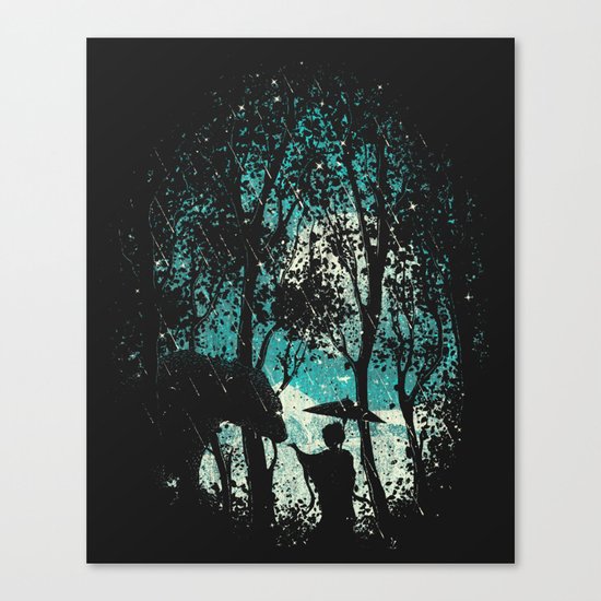 The Bear And The Geisha Canvas Print