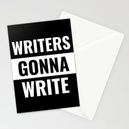 Writers Gonna Write - Funny Straight Outta Meme Stationery Card