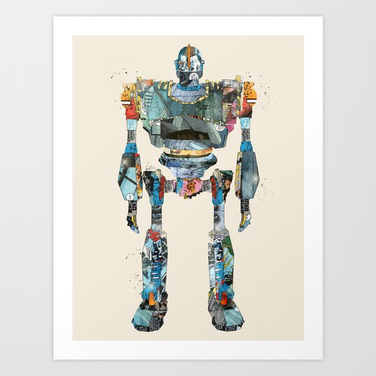 modern iron giant Art Print