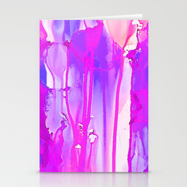 Lilac & Sherbet Abstract Stationery Cards