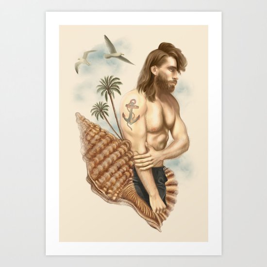 CASTAWAY Art Print