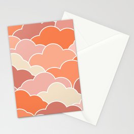 Colorful clouds 4 Stationery Card