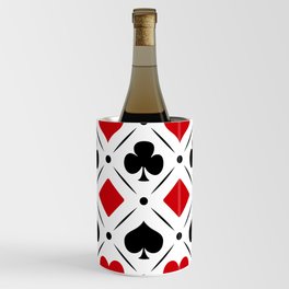 Playing card suits symbols Wine Chiller