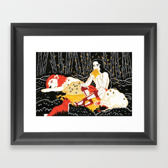 Samson (by Alexandra Beguez) Framed Art Print