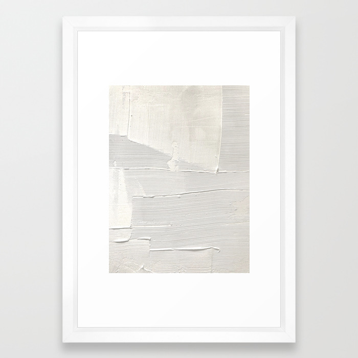 Relief 1 An Abstract Textured Piece In White By Alyssa