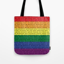 Textbook Queer (Black) Tote Bag