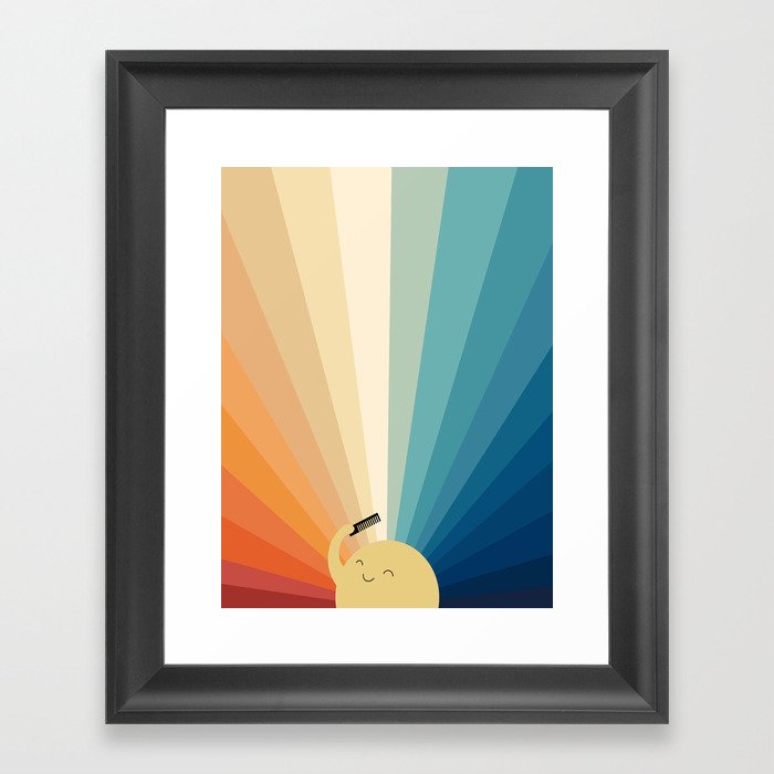 Sunshine will be ready in a minute Framed Art Print