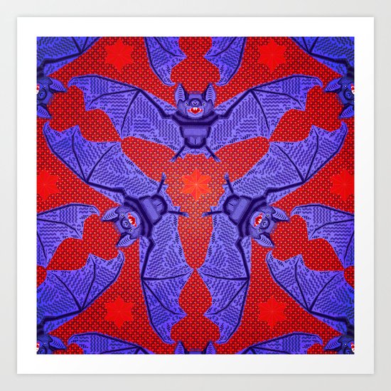 Vampire Blood Pattern Art Print