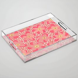 Pop Pop Flower Power - All Pink Acrylic Tray