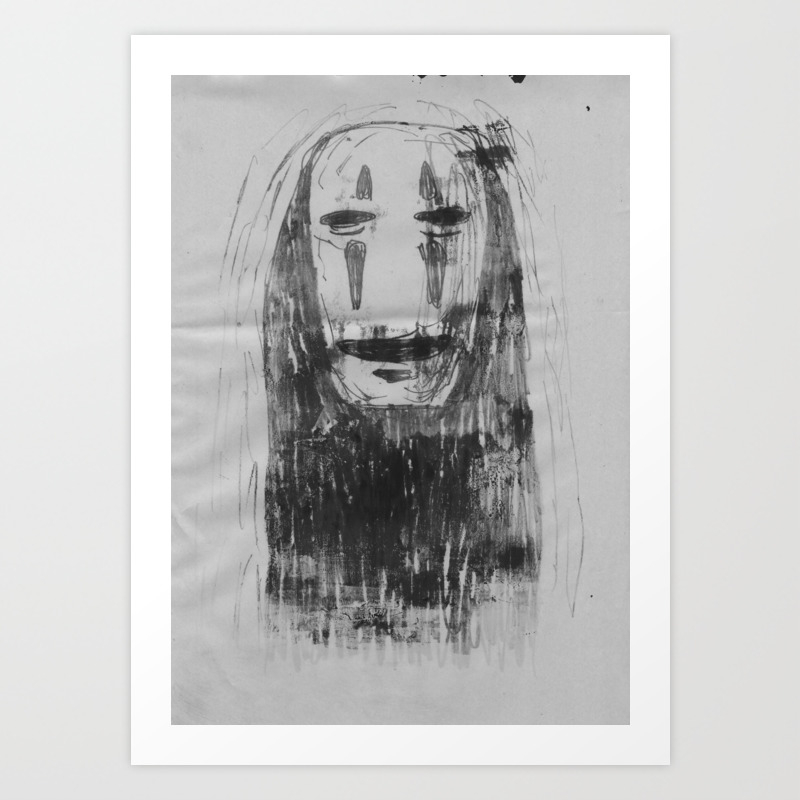 Spirited Away No Face Art Print By Stumaccabe Society6,Galaxy Digital Art Girl Pinterest