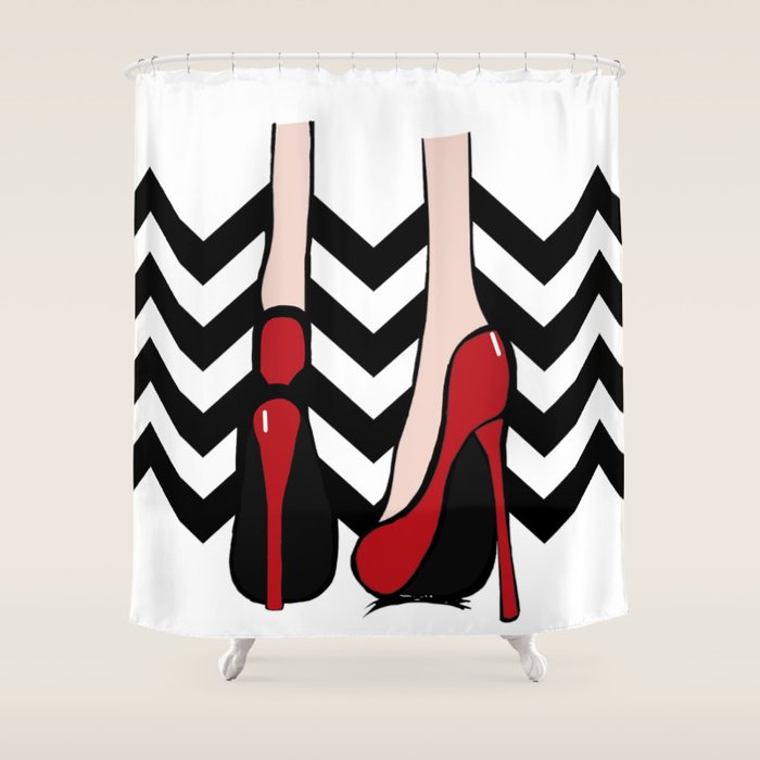 Red High Heels Fashion Shower Curtain By Artemisrose Society6 Red High Heels Fashion Shower Curtain