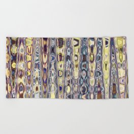 Psychedelic Wave  Beach Towel