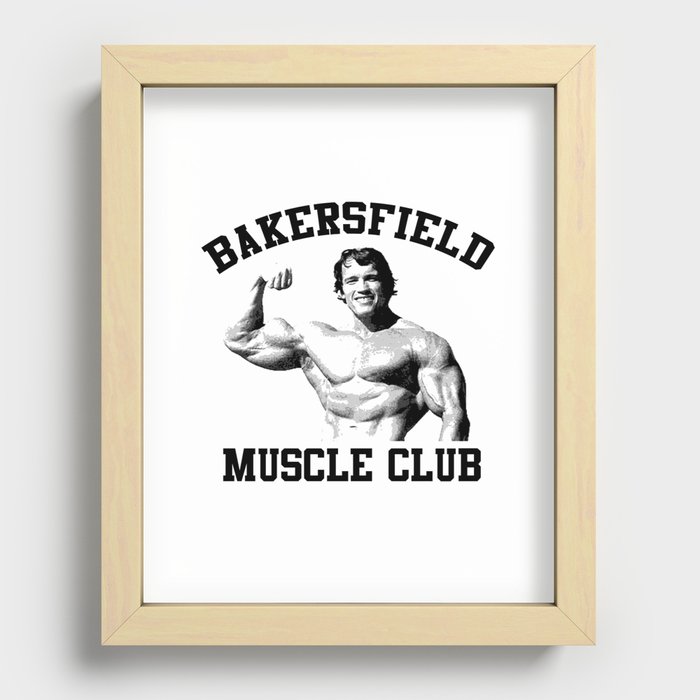 Muscle club Recessed Framed Print