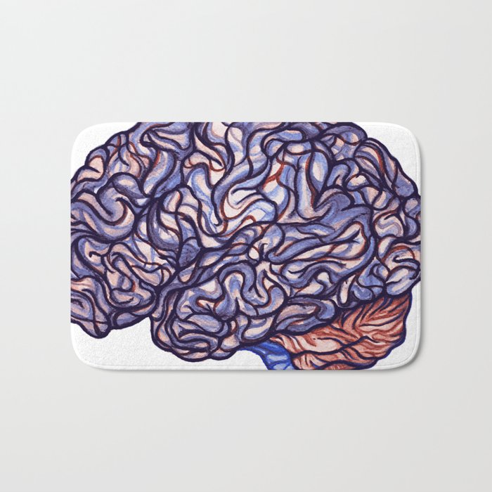 Brain Storming and tangled thoughts Bath Mat