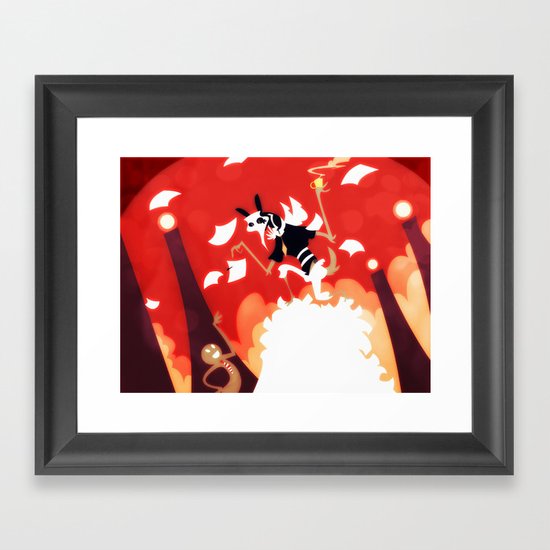 The God Of Accounting Framed Art Print