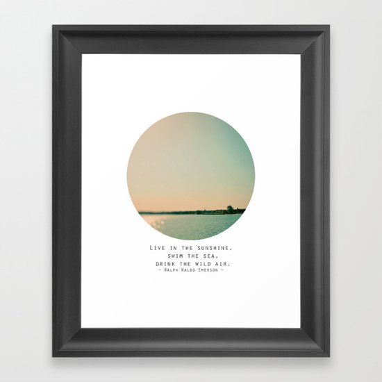 Swim The Sea Framed Art Print