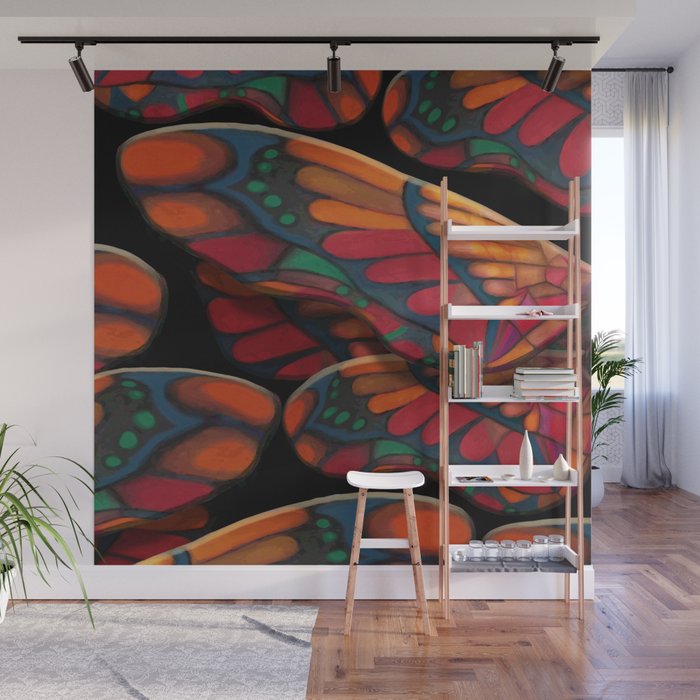 A Thousand Colors Of Butterfly Wings Wall Mural By Marcanton