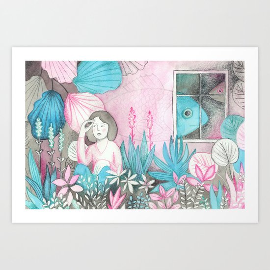 Poissons Art Print
