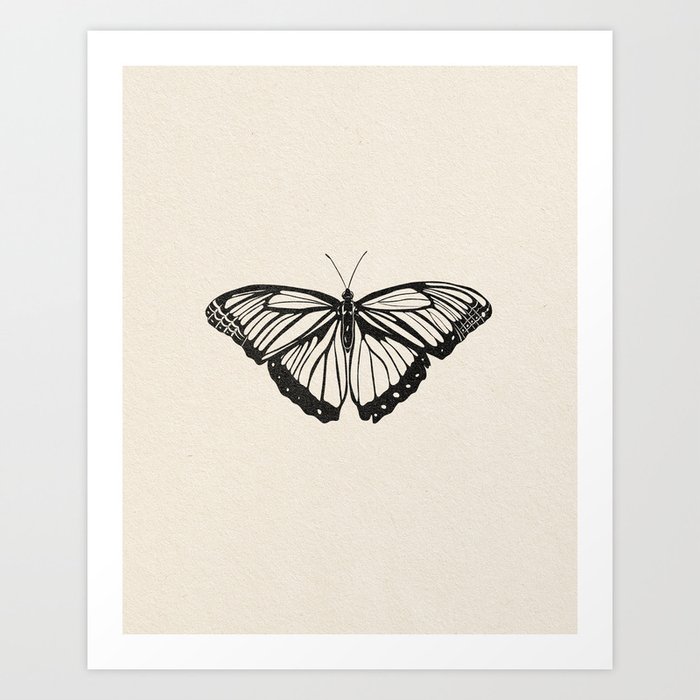Butterfly Art Print by High Tied Creative
