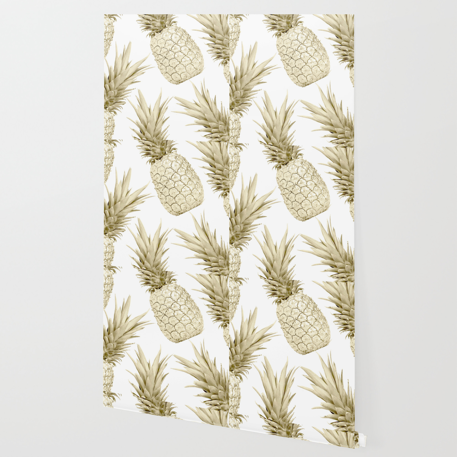 Gold Pineapple Party Wallpaper By Followmeinstead Society6