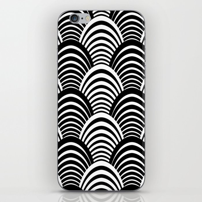 Black and White Art Deco Pattern iPhone Skin