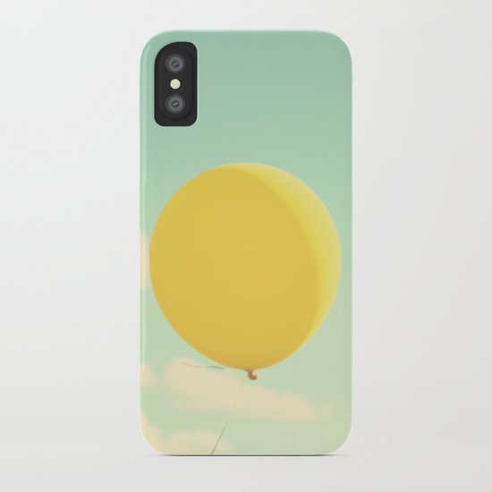 yellow balloon iPhone Case
