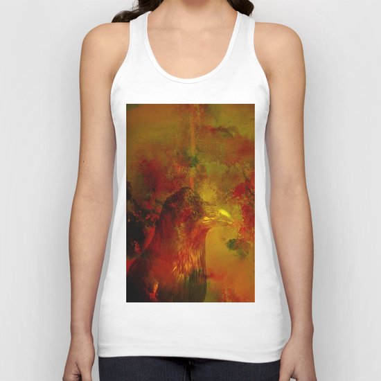 Melancholic crow Unisex Tank Top