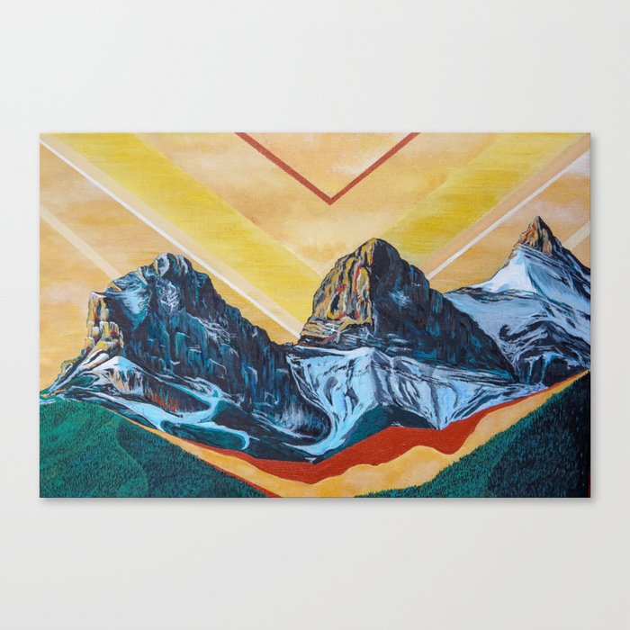 Three Sister Mountains Canvas Print By Kvanraay Society6