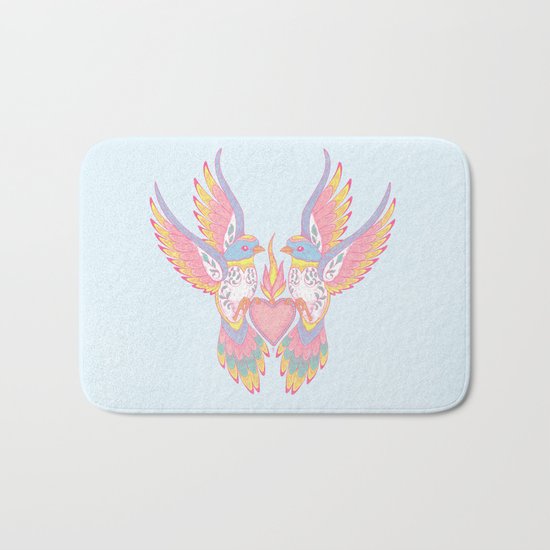 Lovebirds Bath Mat