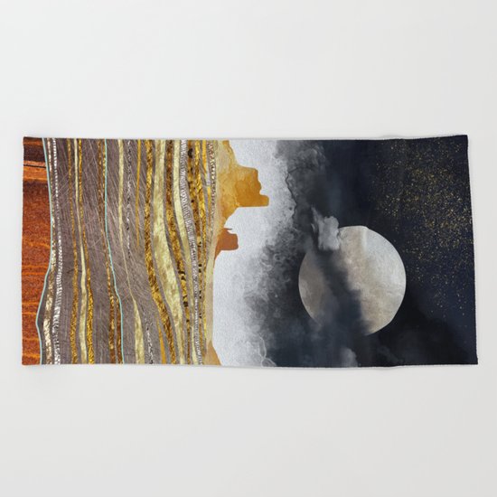 Metallic Desert Beach Towel