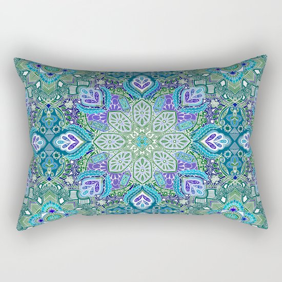 Peacock Summer Rectangular Pillow