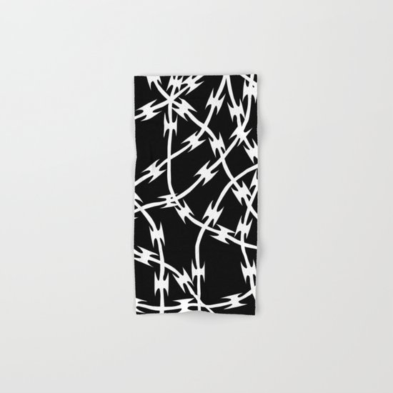 Barb Black Hand & Bath Towel