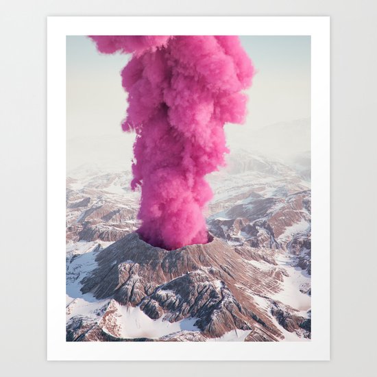 Pink Eruption Art Print
