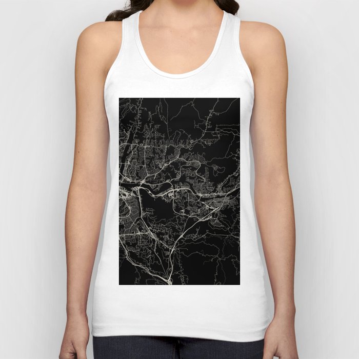 Santa Clarita, USA. Minimal City Map - Aesthetic Tank Top