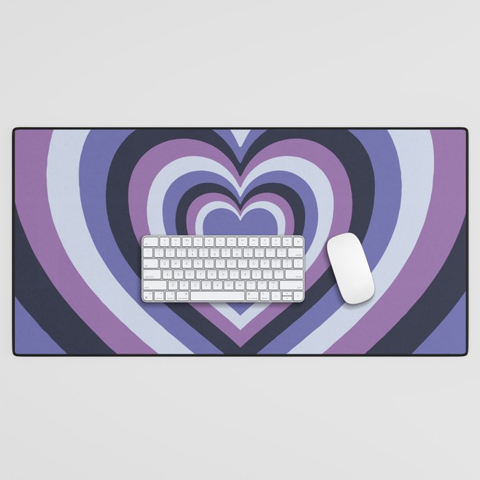 Groovy Purple Hearts (xii 2021) Desk Mat