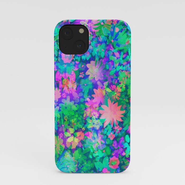 Fluro Floral iPhone Case