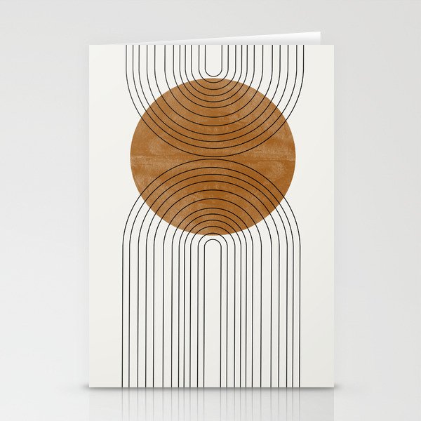Abstract Flow / Recessed Framed  Stationery Cards