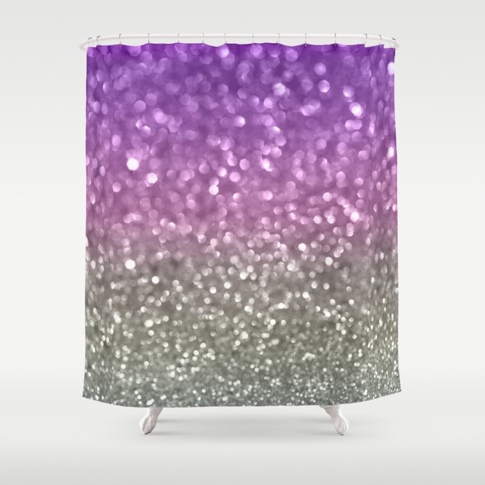 Lilac and Gray Shower Curtain by lisaargyropoulos | Society6