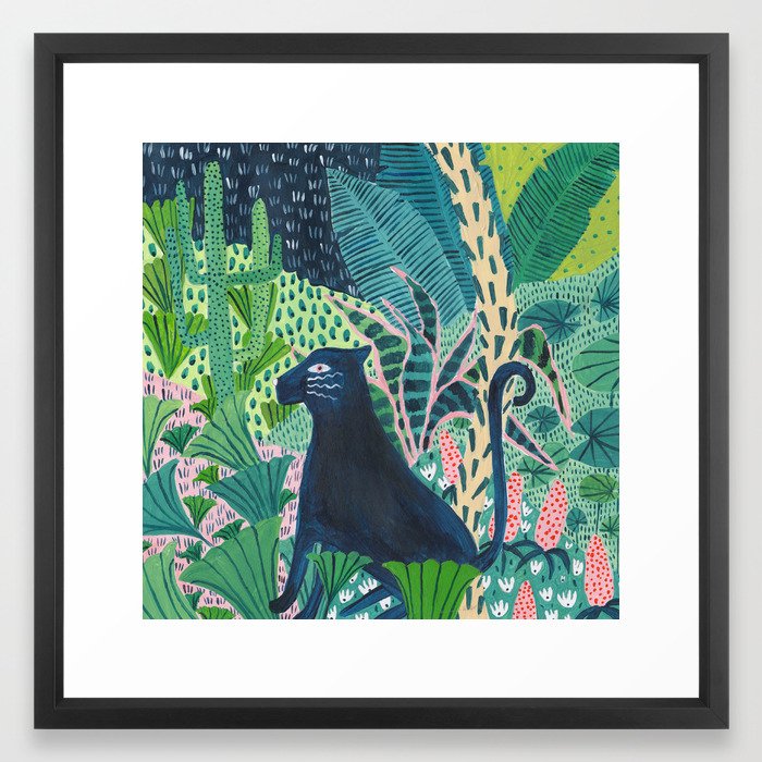 Jungle Jaguar Framed Art Print