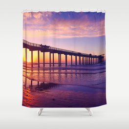 San Diego Sunset Shower Curtain