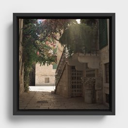 Split, Croatia: Alley Framed Canvas