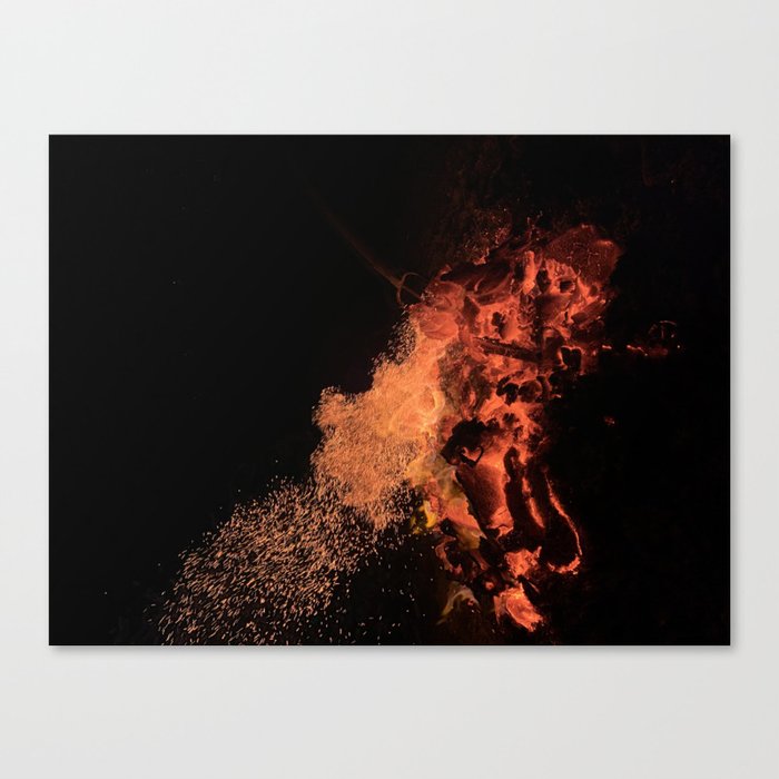 Flames Fire Heat Canvas Print