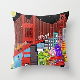 San Francisco Throw Pillow