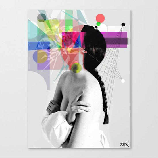 IN HER WORLDS Canvas Print