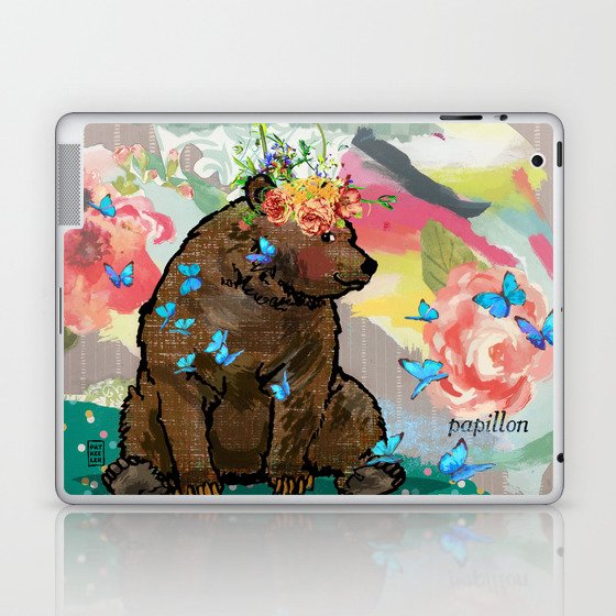 BEAR & BUTTERFLIES Laptop & iPad Skin