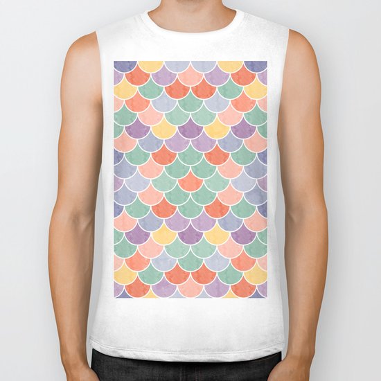 Watercolor Lovely Pattern VVXVIV Biker Tank